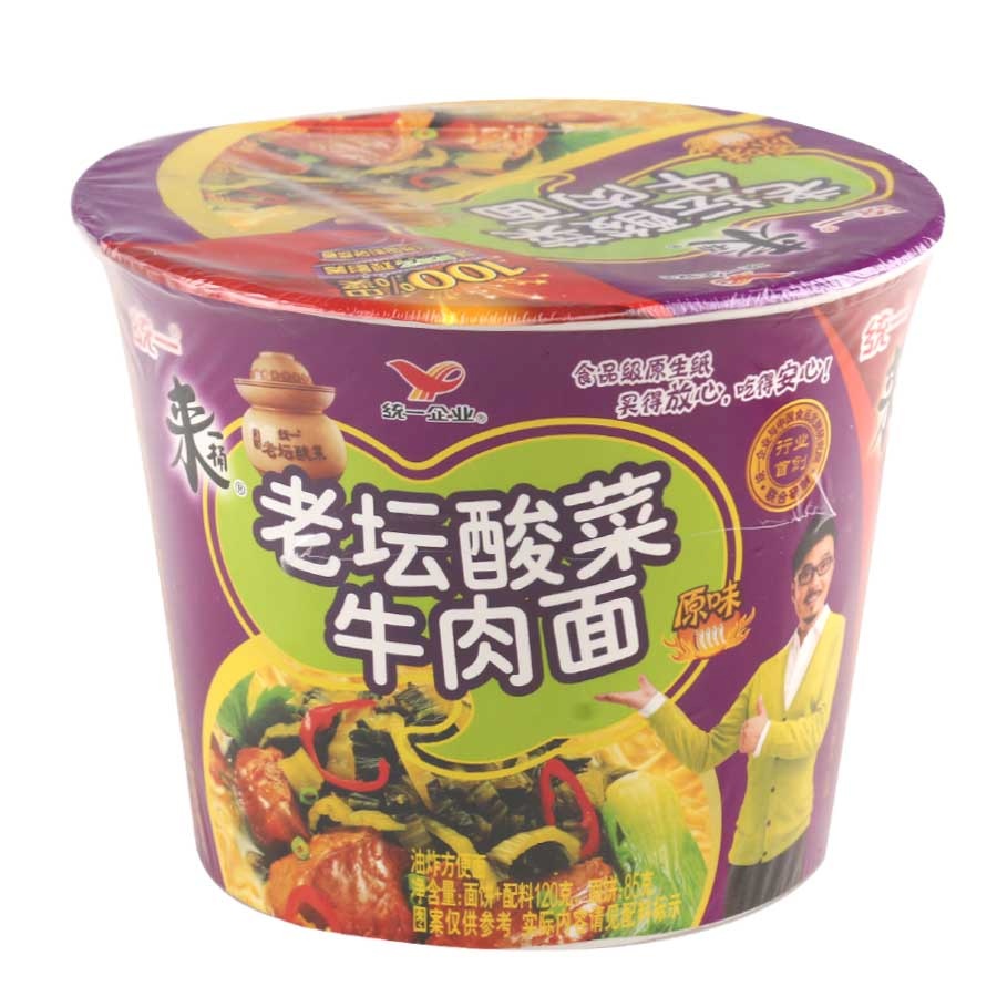 统一老坛酸菜牛肉面 桶装