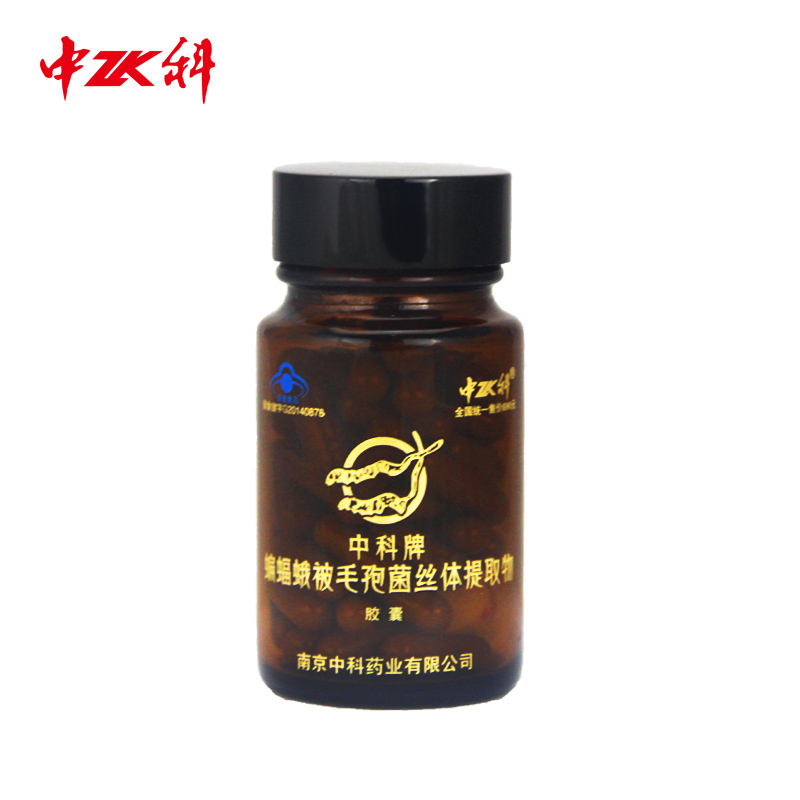 中科牌蝙蝠蛾被毛孢菌丝体提取物胶囊 0.23g/粒*60粒