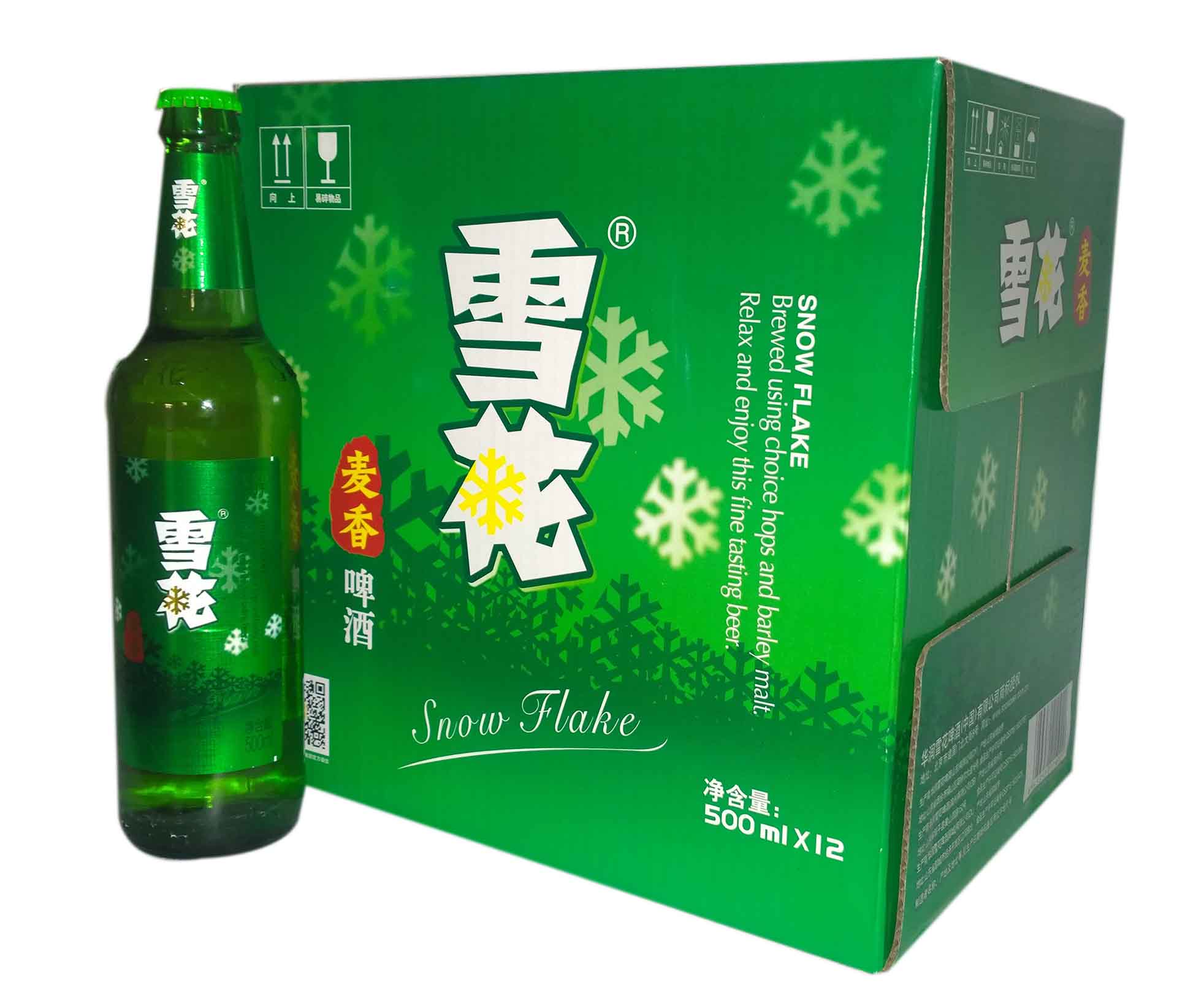 雪花麦香啤酒