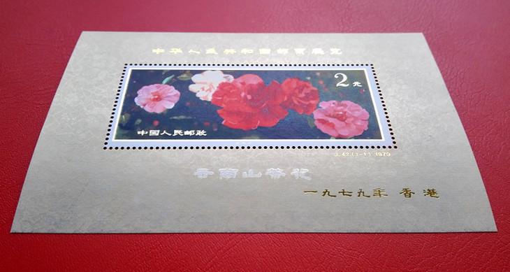 t37m/j42m 山茶花(加字)小型张 1979年