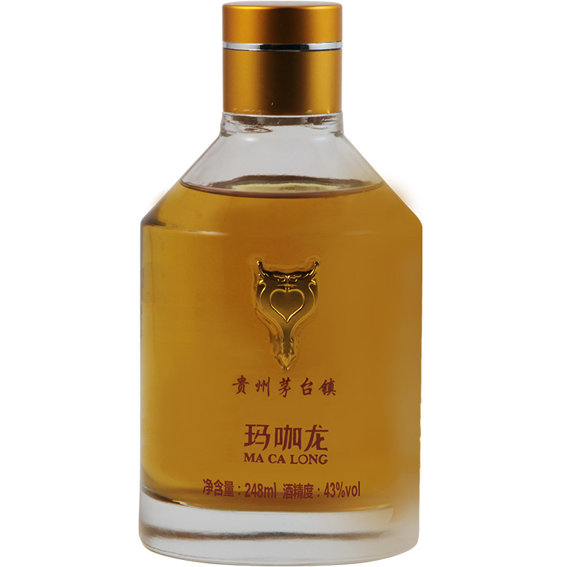 玛咖龙玛咖酒43°半斤精装, 秘鲁紫玛咖提取物与茅台镇酱香白酒黄金