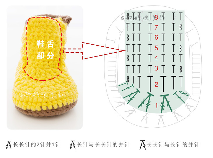 【b012】新妈咪手作_钩针婴儿马丁靴教程