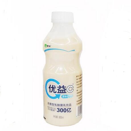 【食品】蒙牛大优益c活菌型酸牛奶 800ml/瓶