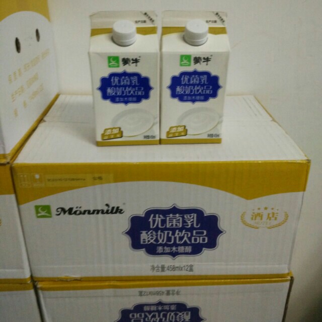 蒙牛458g优菌乳酸奶12瓶装包邮