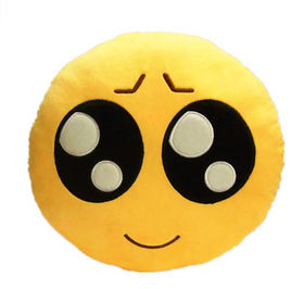 微信/qq表情抱枕emoji靠枕沙发垫毛绒玩具公仔-可怜表情