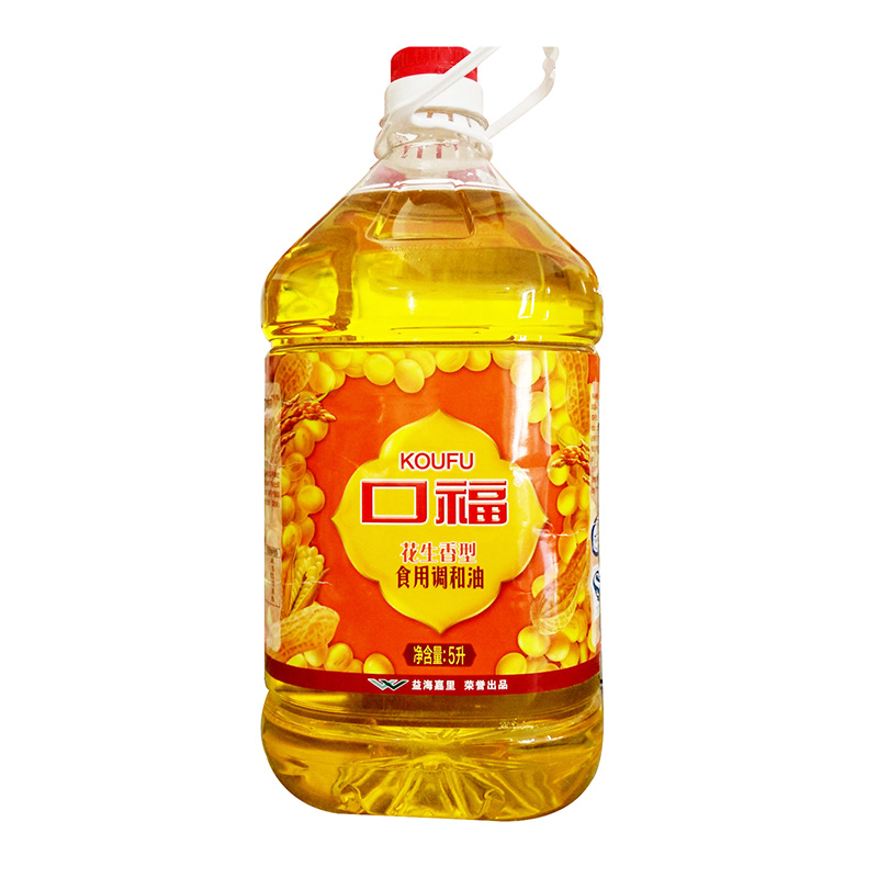 【粮油】口福花生香型食用调和油 5l/桶