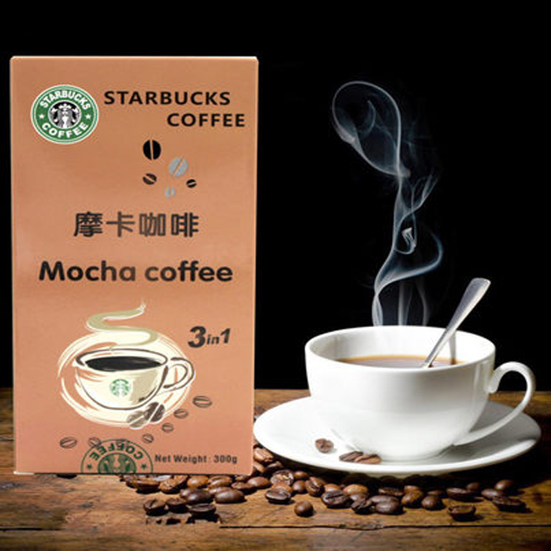 美国进口starbucks星巴克三合一速溶咖啡300g摩卡咖啡