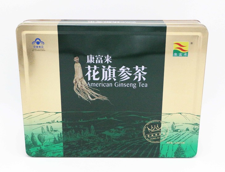 康富来花旗参茶铁盒3g*30包 条码:6915566010391