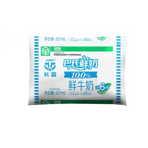 长富巴氏鲜牛奶 保证最新鲜 221ml