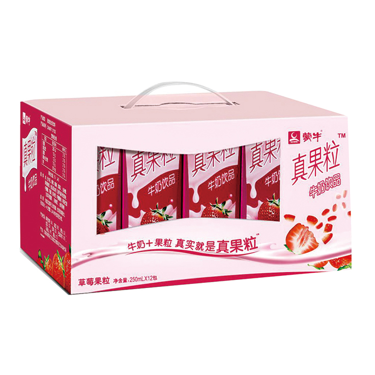 蒙牛真果粒 草莓味250ml×12盒