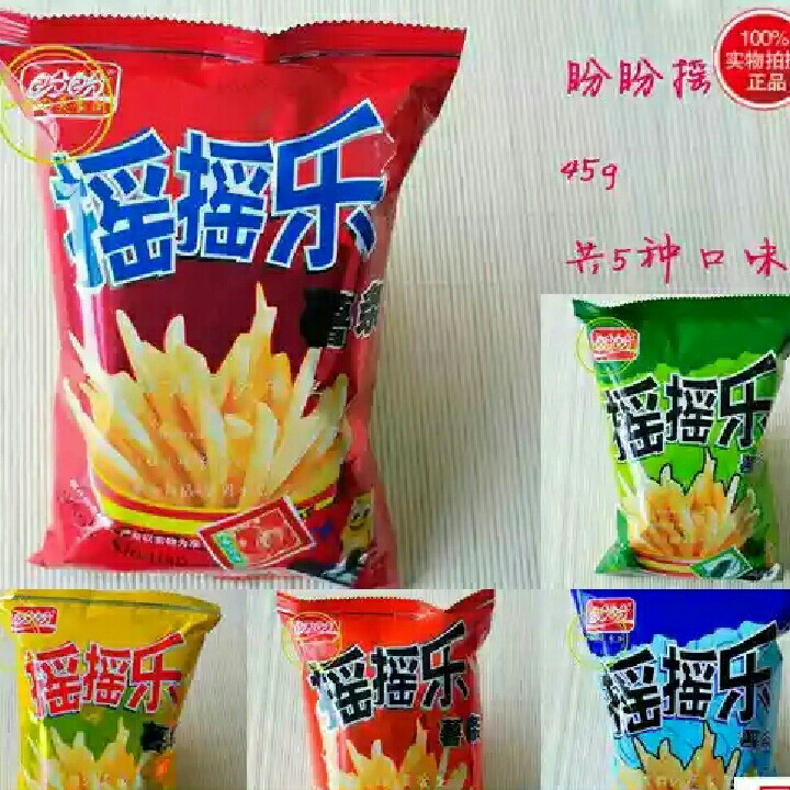 盼盼摇摇乐薯条45g休闲膨化零食品经典回忆小吃