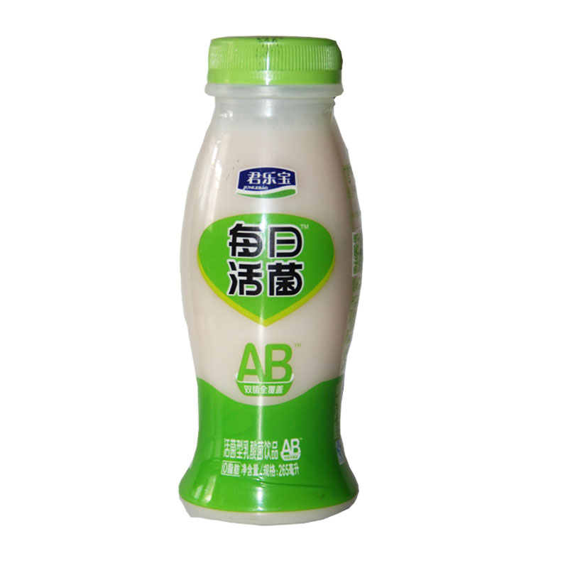 君乐宝每日活菌褐色活性乳酸菌(原味)265ml*12瓶