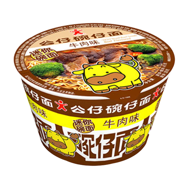 香港 公仔 碗仔面 红烧牛肉味 41g