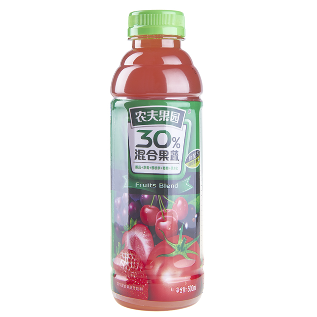农夫果园 30%混合果蔬汁(番茄 草莓 山楂) 500ml/瓶