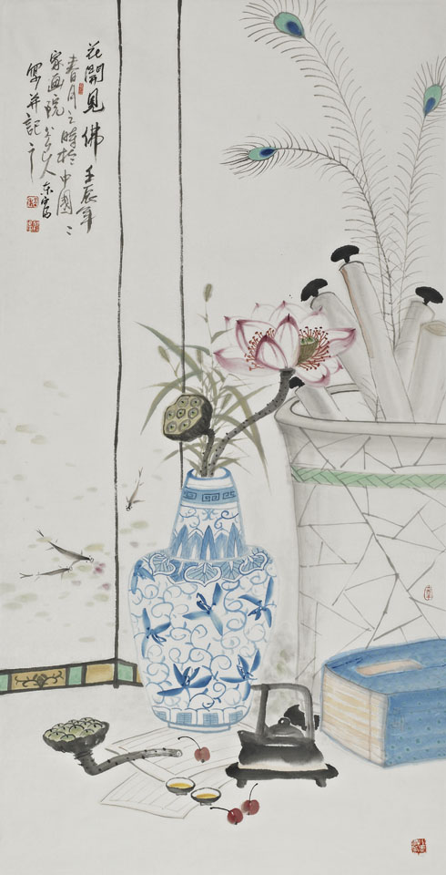 程东富《花开见佛》