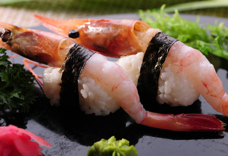 北极虾刺身寿司(2粒)