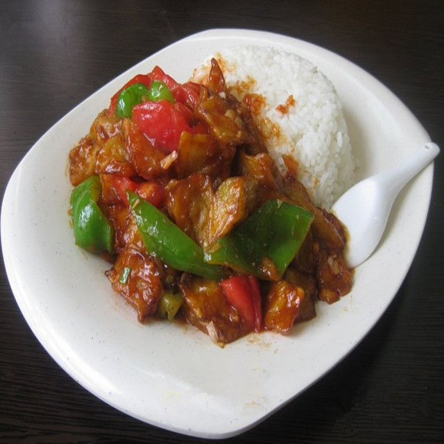 烧茄子盖饭