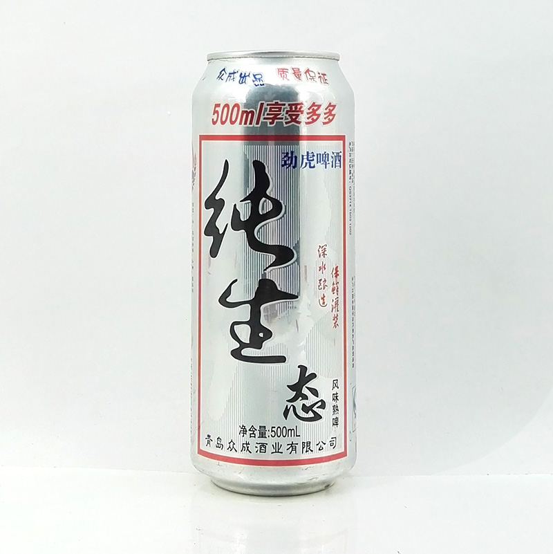 劲虎 纯生态 啤酒 500ml【600017】