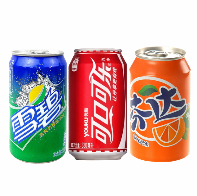 可口可乐330ml 可乐/雪碧/芬达 汽水 饮料