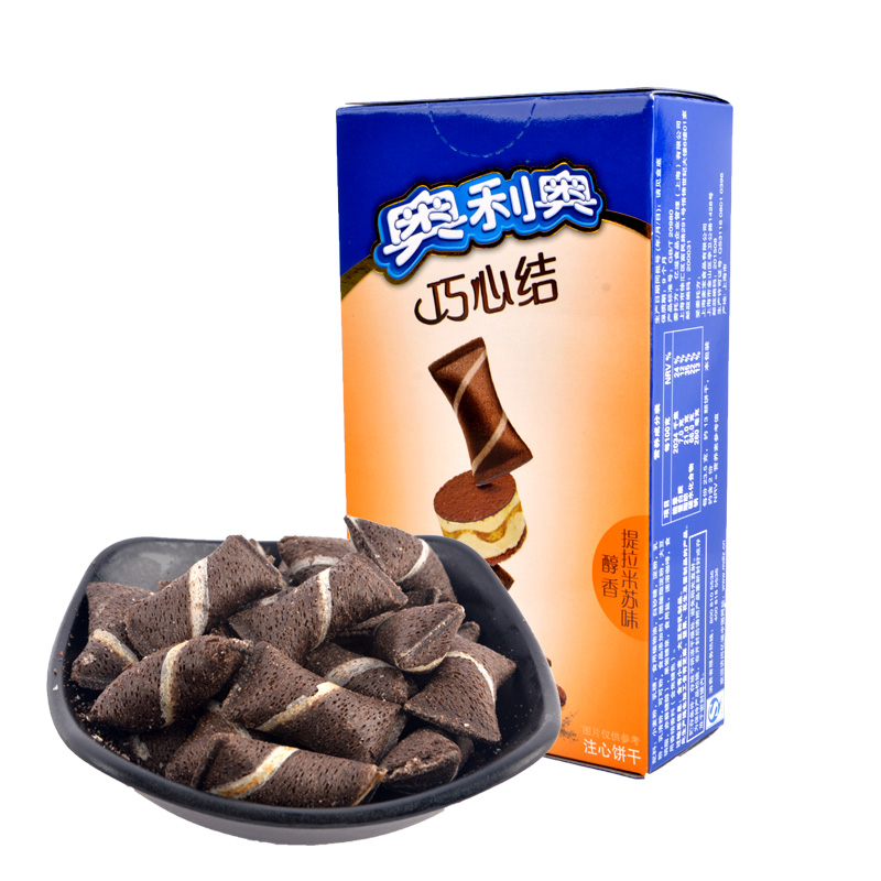 亿滋奥利奥巧心结夹心饼干提拉米苏味休闲零食品 47g