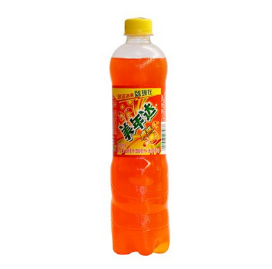 美年达橙汁饮料 600ml/瓶