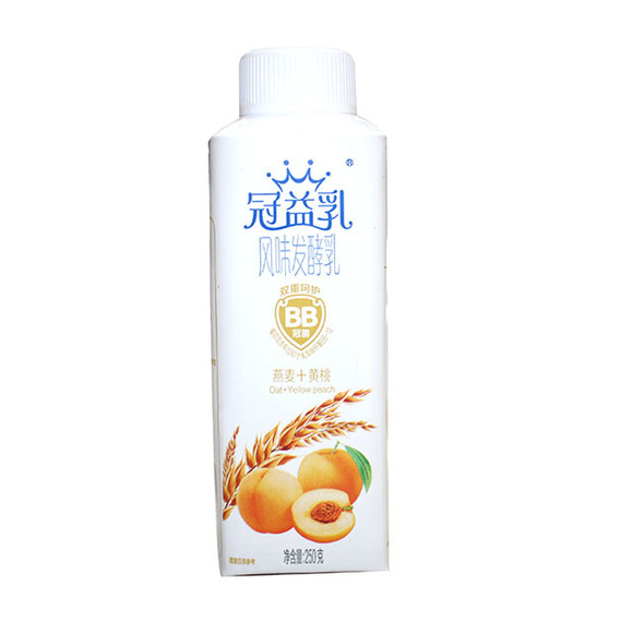 蒙牛冠益乳燕麦黄桃味 250g/盒