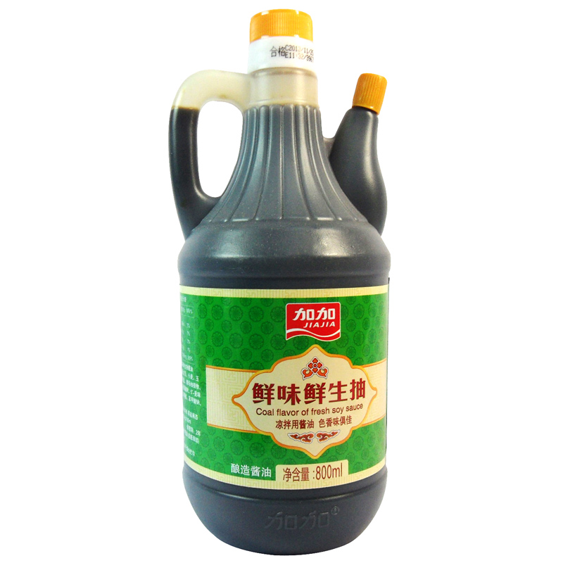 加加鲜味鲜生抽800ml 1*12