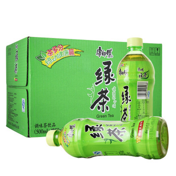 康师傅绿茶 瓶装 500ml(赠送50ml)15瓶