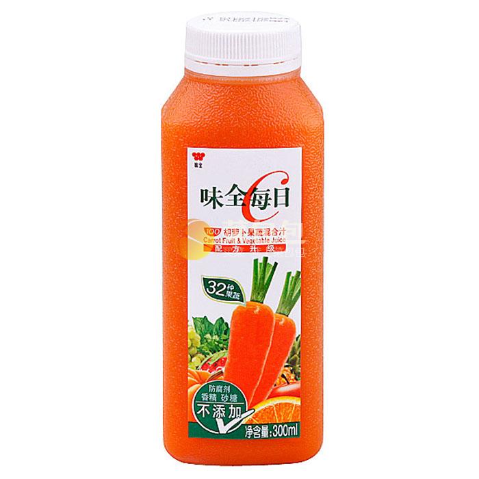 味全每日c胡萝卜果蔬混合汁300ml