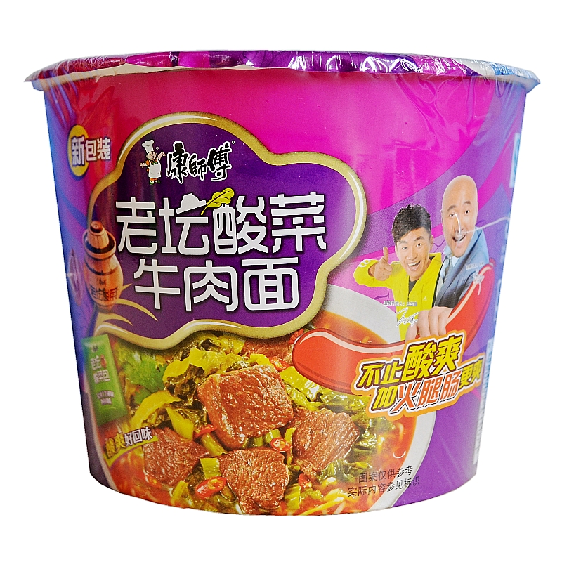 康师傅 老坛酸菜牛肉面 121g