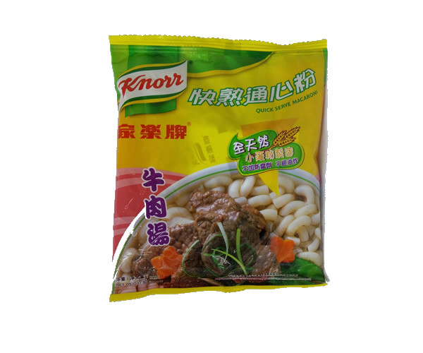 家乐牌牛肉汤快熟通心粉80克(30包 x 80g/箱)