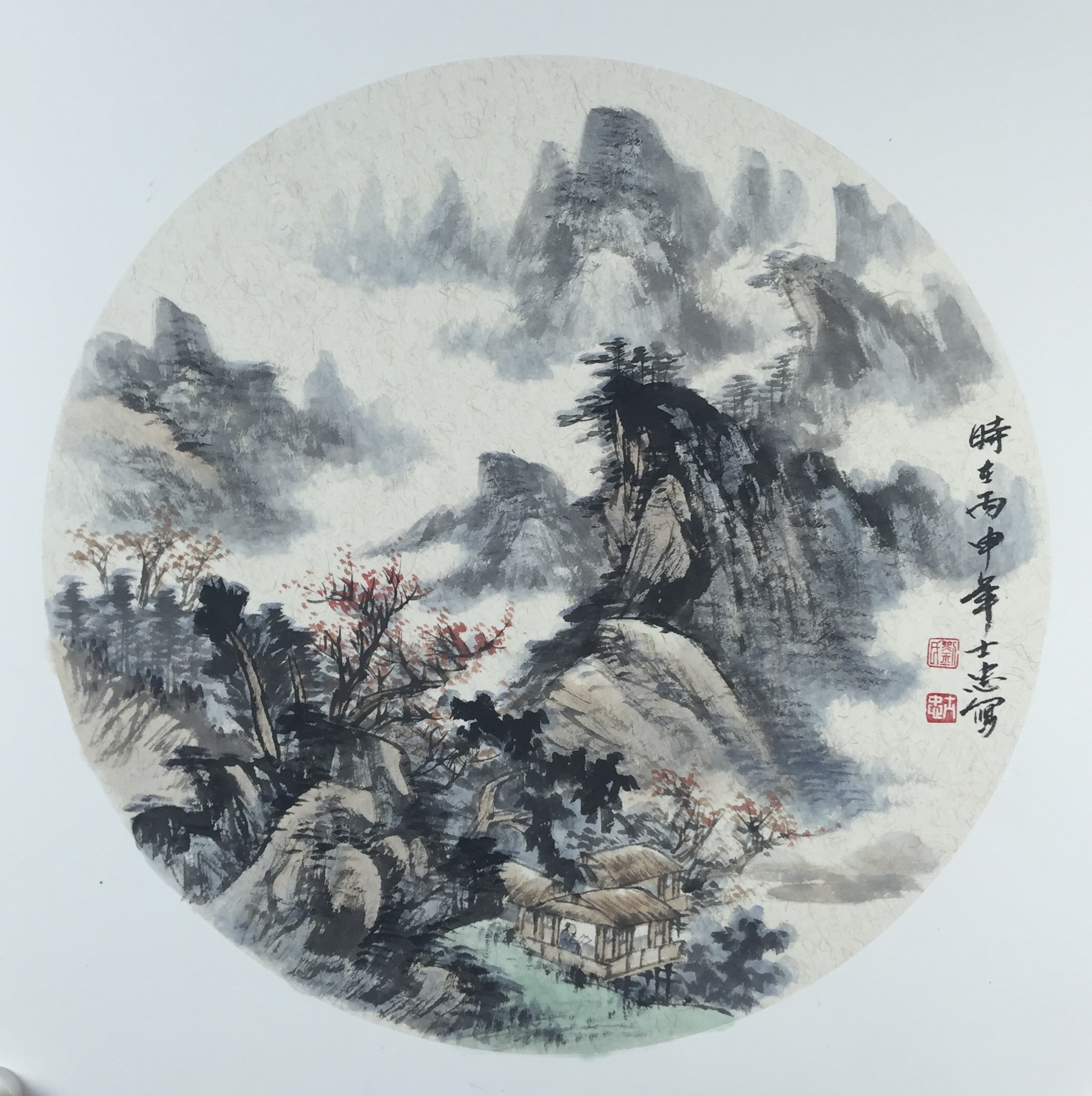 小斗方 精品山水画(作者 刘世忠)