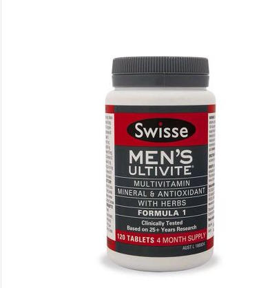 澳洲进口 swisse 男性专用活力复合维生素 天然植物精华120粒