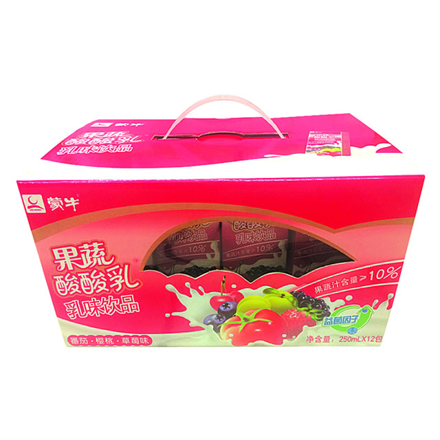 蒙牛果蔬酸酸乳番茄草莓味250ml*12(273002)