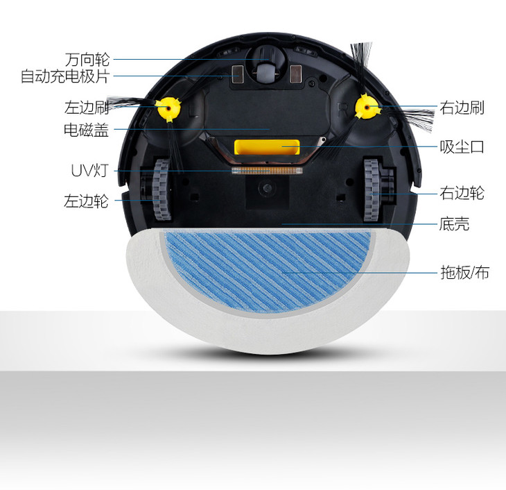 【tcl官方正品】tcl s1扫地机器人智能家用全自动洗擦