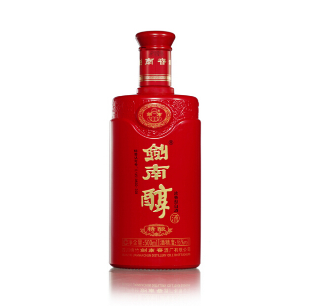精酿剑南醇52度浓香型白酒500ml