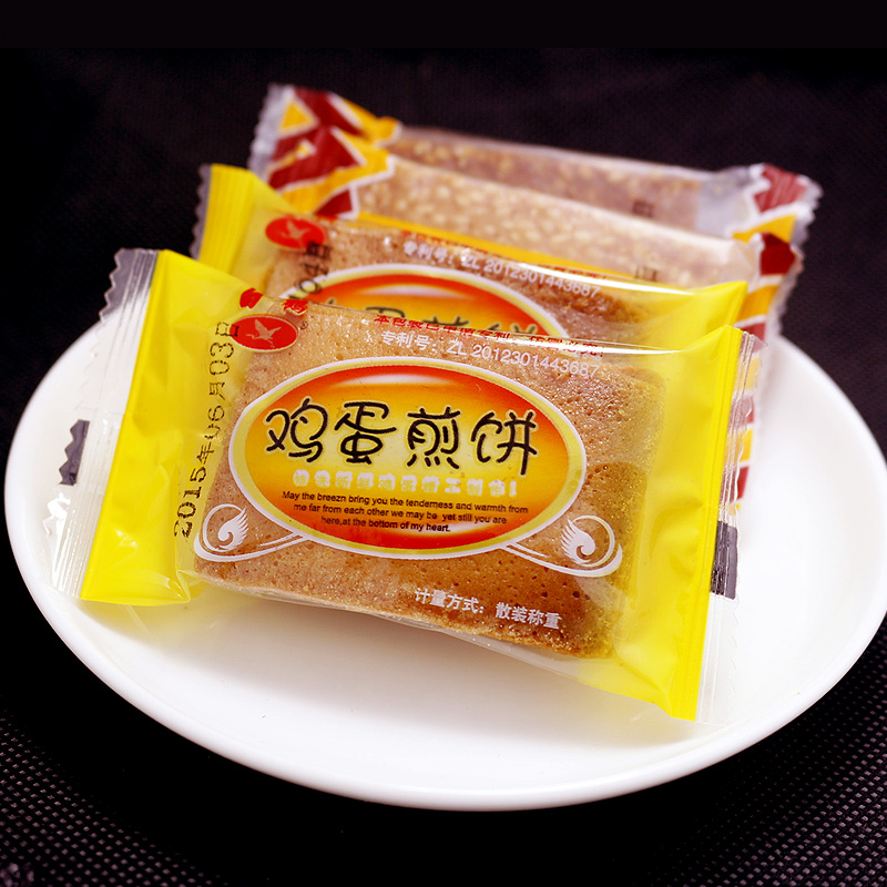 白鹤铁板鸡蛋煎饼500g面包饼干特产休闲美食大礼包小吃曲奇零食品