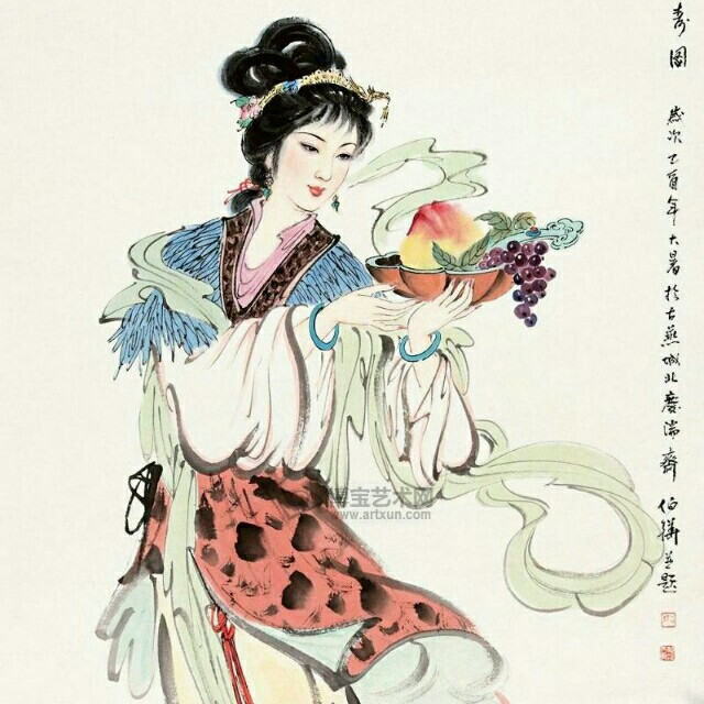麻姑画像,麻姑像,麻姑像_大山谷图库