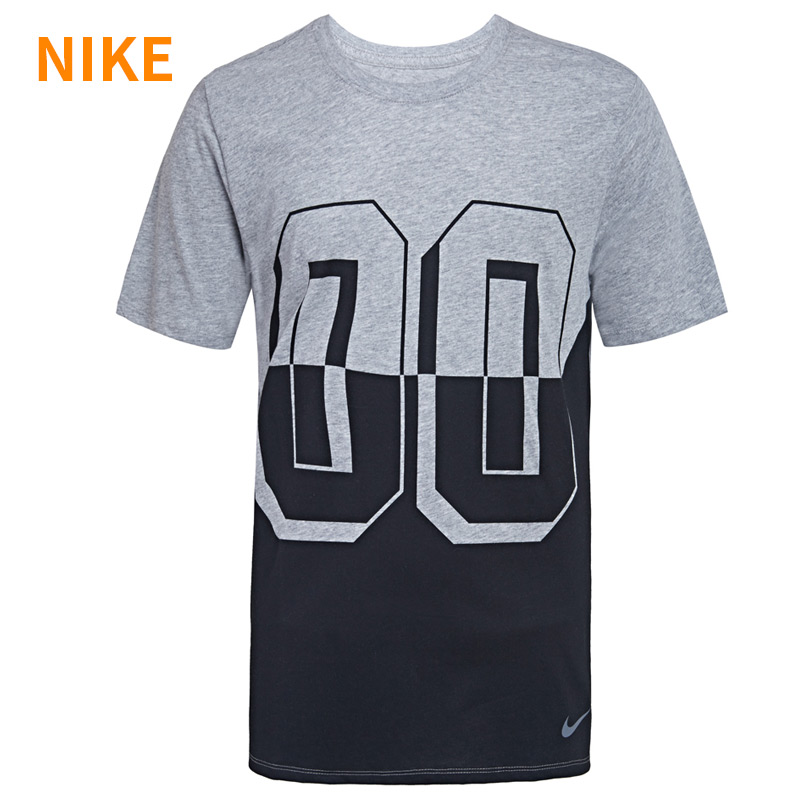 nike耐克2016新款男运动休闲撞色数字透气短袖t恤779703-696-063