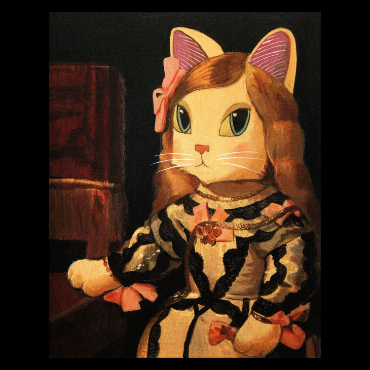 猫与名画 《玛格丽塔公主肖像》