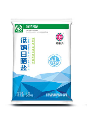 300克绿色低钠日晒盐(加碘)