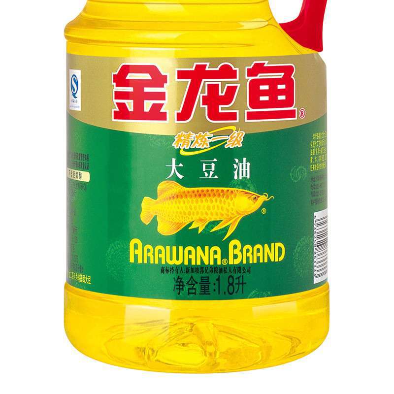 金龙鱼 大豆油精炼一级 1.8l 6948195800323