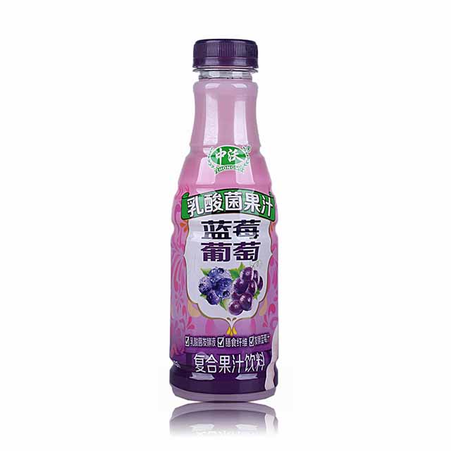 中沃乳酸菌蓝莓葡萄汁500ml