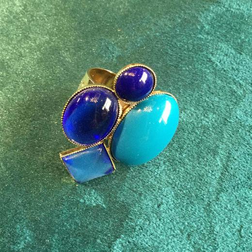 Philippe Ferrandis蓝色组合戒指 商品图0