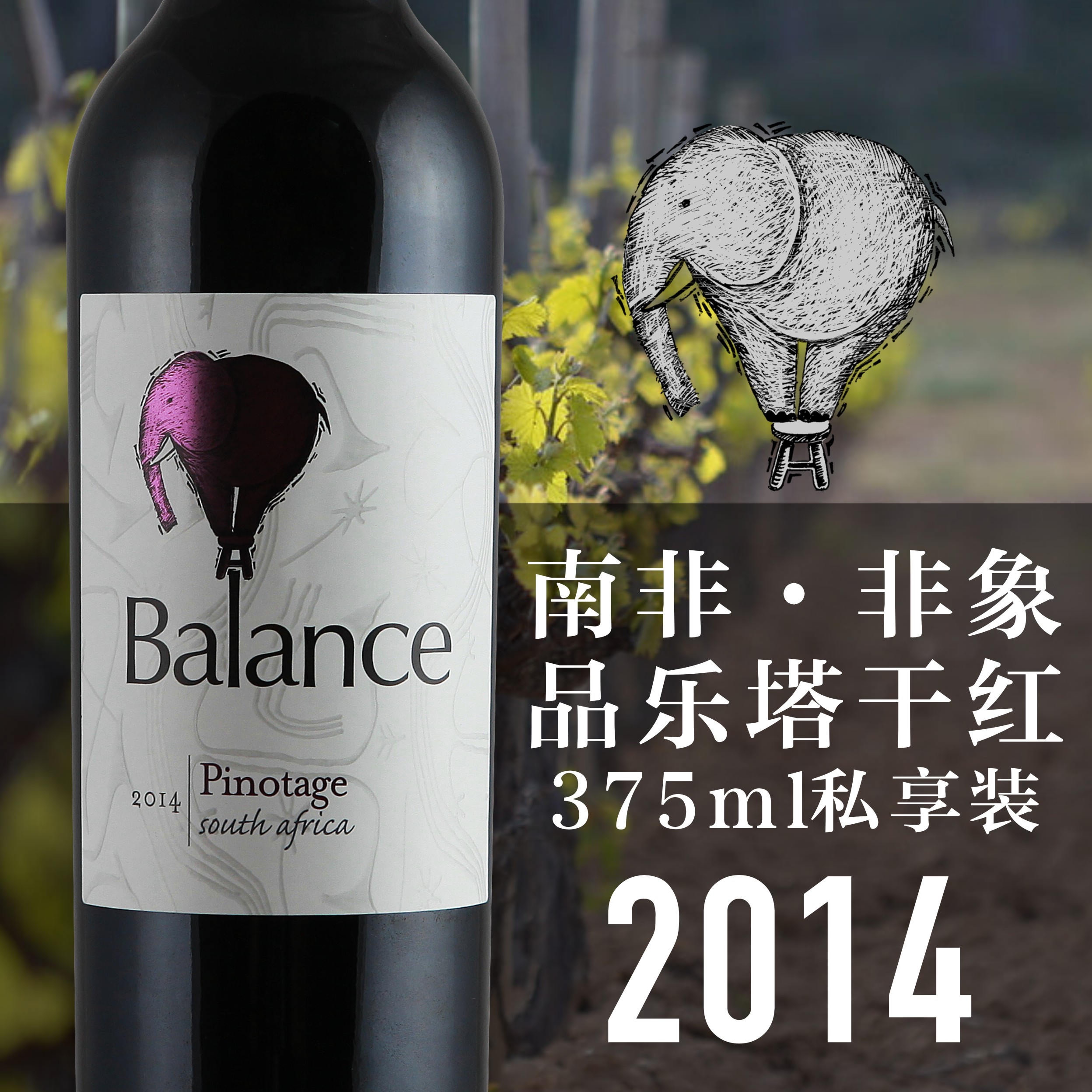 非象品乐塔干红葡萄酒375ml私享装