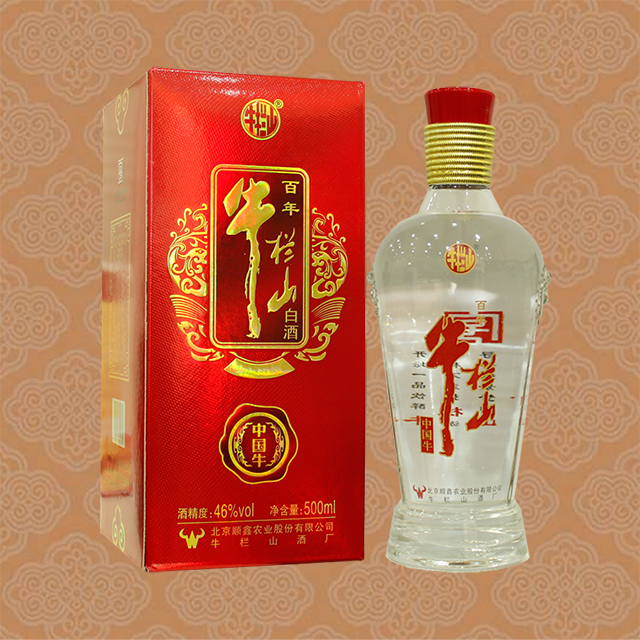 【限时抢购】46°百年牛栏山中国牛/500ml