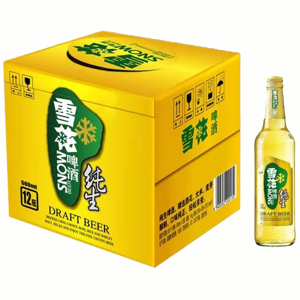 雪花 纯生啤酒500ml*12瓶/箱