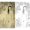 崔景哲竖幅工笔现代仕女人物白描底稿-人体-B033 商品缩略图0