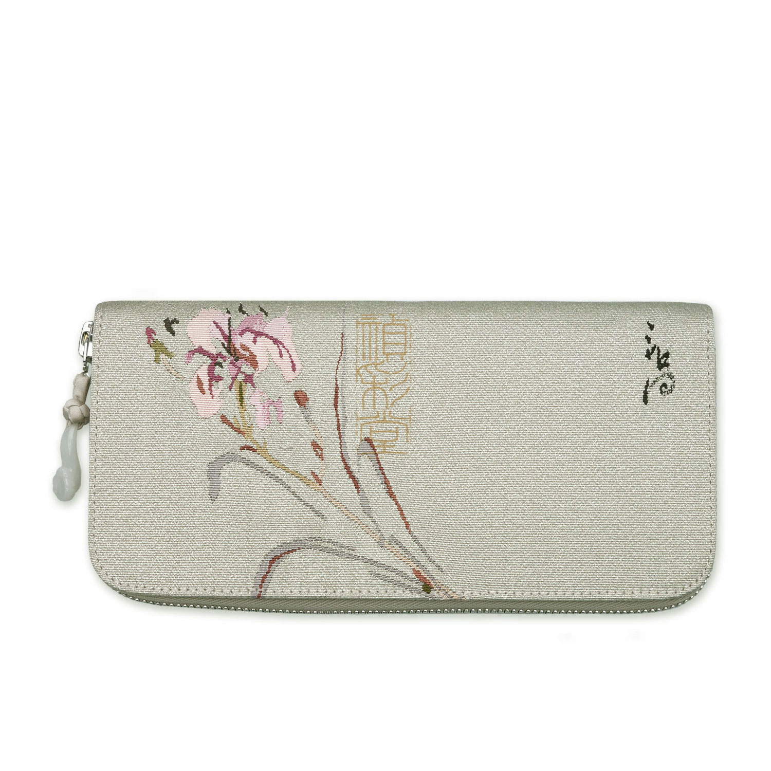 墨彩系列-缂丝拉链款钱包