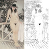 何家英工笔现代人物白描底稿-女人体-幽谷-ZV20 商品缩略图0